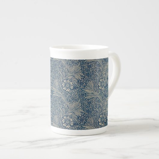 William Morris Blue Floral Pattern Porselein Kop (Voorkant rechts)