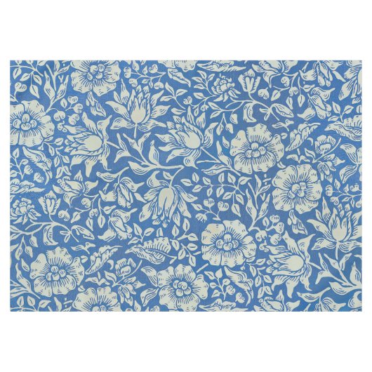 William Morris  Blue Floral Pattern Tafelkleed (Voorkant (Horizontaal))