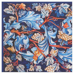 William Morris  Blue Grapes Pattern Stof