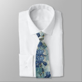 William Morris Blue Iris vintage bloempatroon Stropdas (Gebonden)