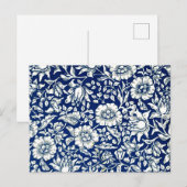 William Morris - Blue Mallow Briefkaart (Voorkant / Achterkant)