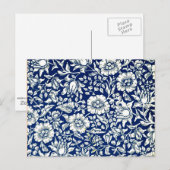 William Morris - Blue Mallow Briefkaart (Voorkant / Achterkant)