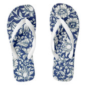William Morris - Blue Mallow Teenslippers (Voetbed)