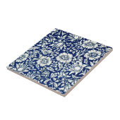 William Morris - Blue Mallow Tegeltje (Zijkant)