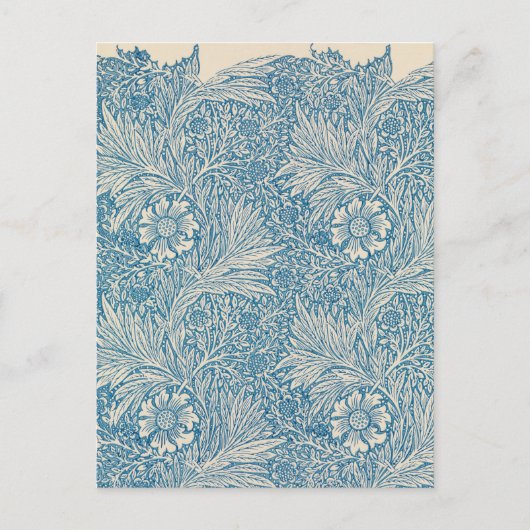 William Morris - Blue Marigold Briefkaart (Voorkant)