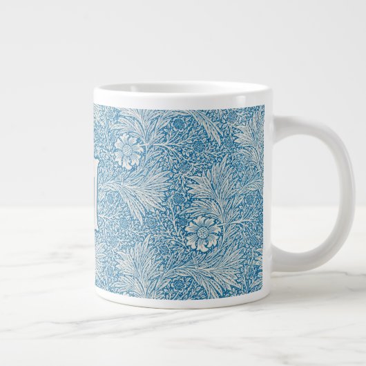 William Morris Blue Marigold Monogram Grote Koffiekop (Rechts)