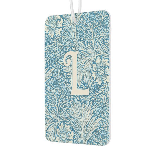 William Morris Blue Marigold Monogram Luchtverfrisser (Links)
