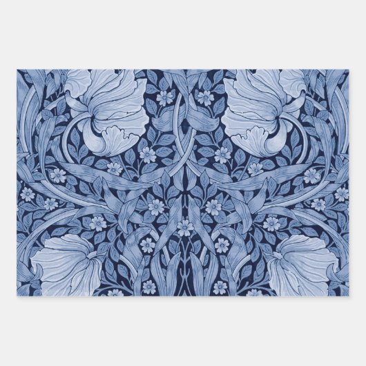 William Morris, Blue Monotone Inpakpapier Vel (Voorkant 2)