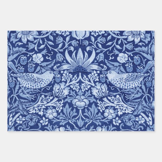 William Morris, Blue Monotone Inpakpapier Vel (Voorkant)