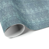 William Morris Blue Rabbit en Planten Cadeaupapier (Rol Hoek)