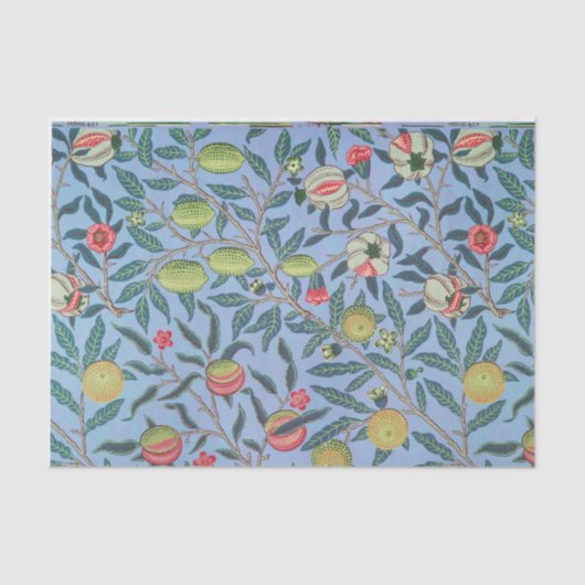 William Morris Blue Tissue Paper Decoupage Tissuepapier (Voorkant)