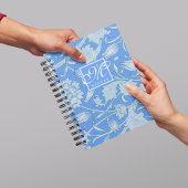 William Morris - Blue Wild Tulips & Monogram Notitieboek