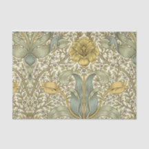 William Morris Blue Yellow Floral-discussiestuk