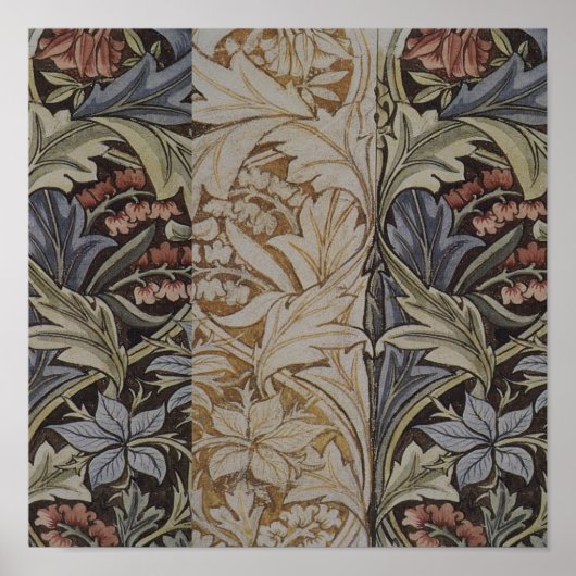 William Morris Bluebell Botanisch Poster (Voorkant)