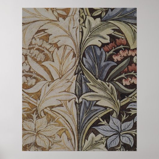 William Morris Bluebell Botanisch Poster (Voorkant)