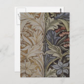 William Morris Bluebell Tapestry Design Briefkaart (Voorkant / Achterkant)