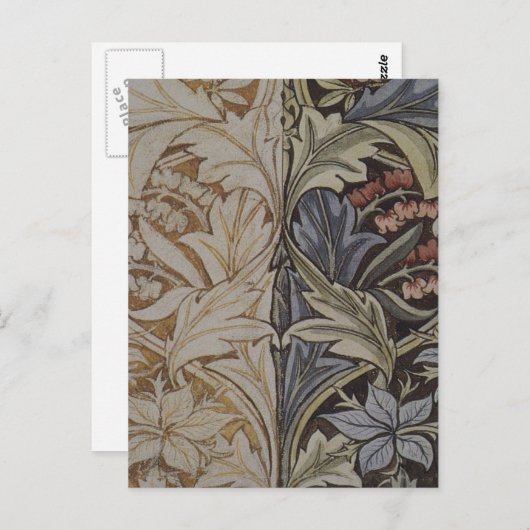 William Morris Bluebell Tapestry Design Briefkaart (Voorkant / Achterkant)