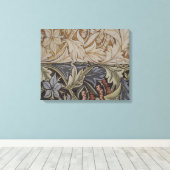 William Morris Bluebell Tapestry Design Canvas Afdruk (Insitu (Houten vloer))