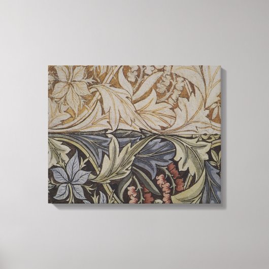 William Morris Bluebell Tapestry Design Canvas Afdruk (Voorkant)