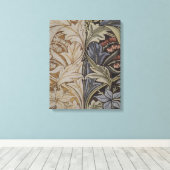 William Morris Bluebell Tapestry Design Canvas Afdruk (Insitu (Houten vloer))