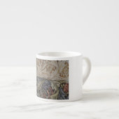 William Morris Bluebell Tapestry Design Espresso Kop (Voorkant rechts)