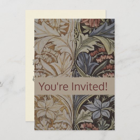 William Morris Bluebell Tapestry Design Kaart (Voorkant / Achterkant)