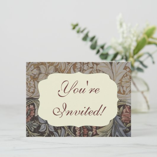 William Morris Bluebell Tapestry Design Kaart (Staand voorkant)