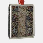 William Morris Bluebell Tapestry Design Metalen Ornament (Rechts)