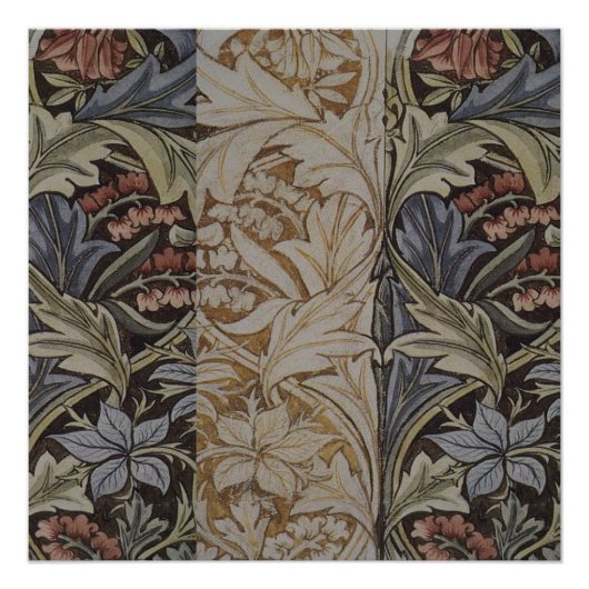 William Morris Bluebell Tapestry Design Perfect Poster (Voorkant)