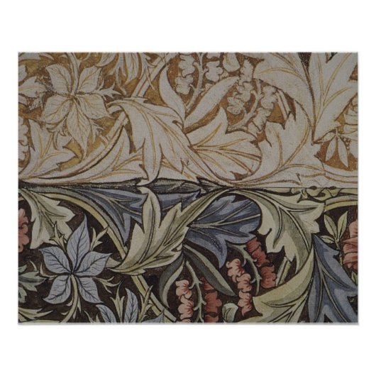 William Morris Bluebell Tapestry Design Poster (Voorkant)