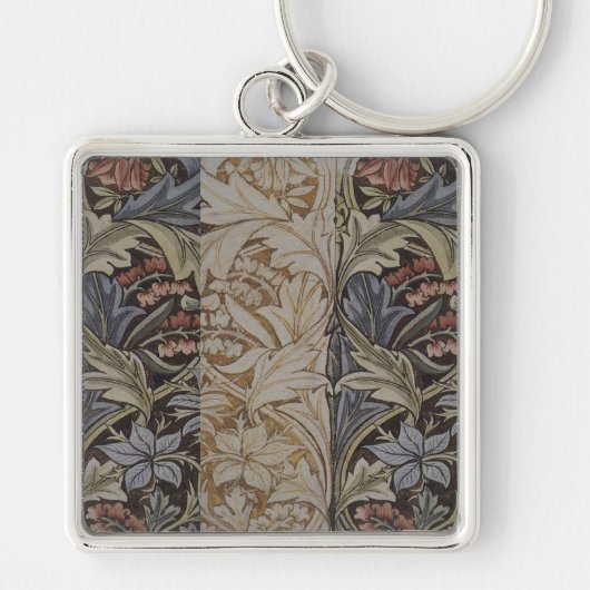 William Morris Bluebell Tapestry Design Sleutelhanger (Voorkant)