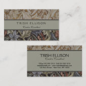 William Morris Bluebell Tapestry Design Visitekaartje (Voorkant / Achterkant)