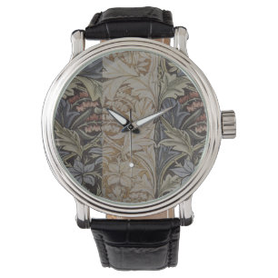 William Morris Bluebell Tapijt Botanische Klassiek Horloge