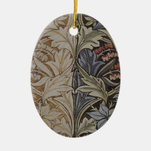 William Morris Bluebell Tapijt Botanische Klassiek Keramisch Ornament (Voorkant)