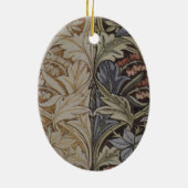 William Morris Bluebell Tapijt Botanische Klassiek Keramisch Ornament (Achterkant)