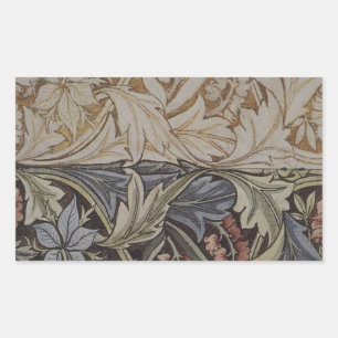 William Morris Bluebell Tapijt Botanische Klassiek Rechthoekige Sticker