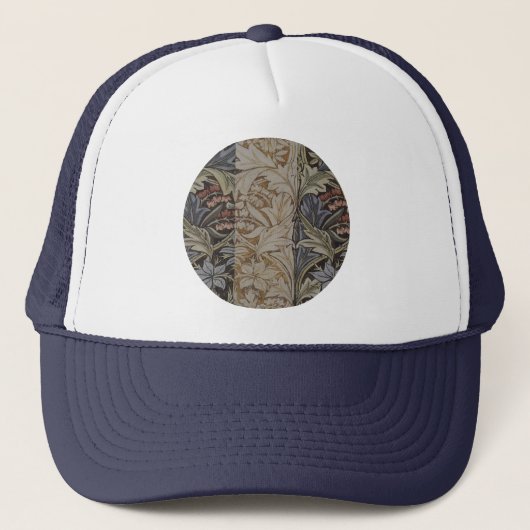William Morris Bluebell Tapijt Botanische Klassiek Trucker Pet (Voorkant)