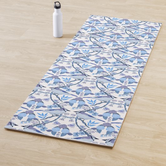 William Morris Bluejay Botanische Peri Kleur 2022 Yogamat (In situ)