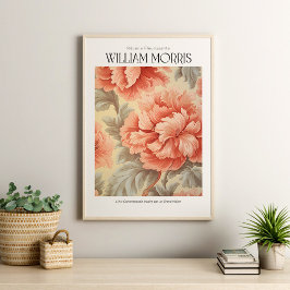 William Morris Blush Pink Flowers Poster