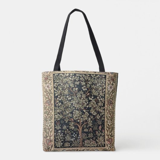 William Morris  bomen en vogels Tote Bag (Achterkant)