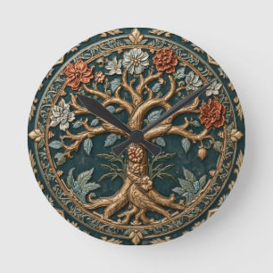 William Morris Boom Des Levens Vintage Pre-Raphael Ronde Klok
