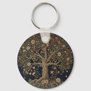 William Morris Boom Des Levens Vintage Pre-Raphael Sleutelhanger