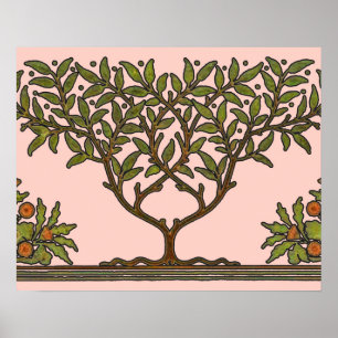 William Morris Boom Fries Behang Bloemenbehang Poster