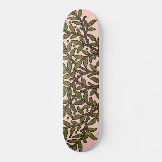 William Morris Boom Fries Behang Bloemenbehang Skateboard (Voorkant)