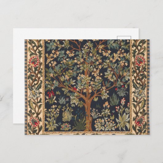 William Morris - Boom van het leven Briefkaart (Voorkant / Achterkant)