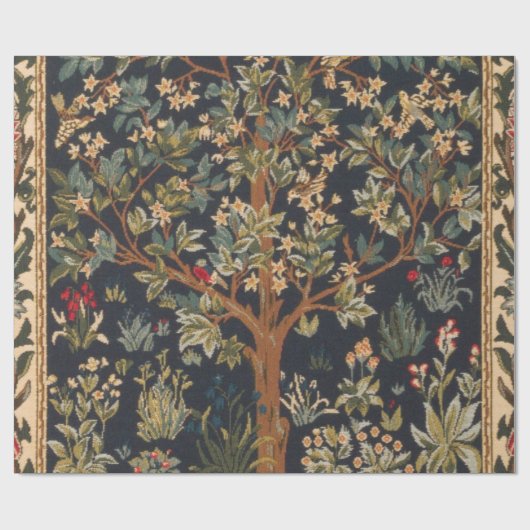 William Morris - Boom van het leven Cadeaupapier (Vlak)
