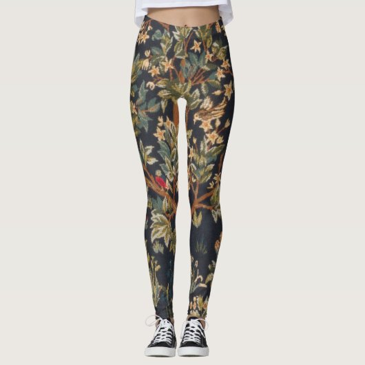 William Morris - Boom van het leven Leggings (Voorkant)