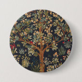 William Morris - Boom van het leven Ronde Button 7,6 Cm (Voorkant)