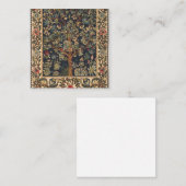 William Morris - Boom van het leven Vierkante Visitekaartje (Voorkant / Achterkant)