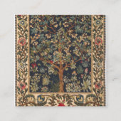 William Morris - Boom van het leven Vierkante Visitekaartje (Voorkant)